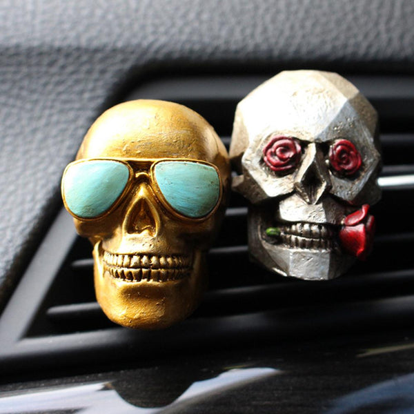 Smiley Skeletons Car Air Vent Diffusers 2pc Set