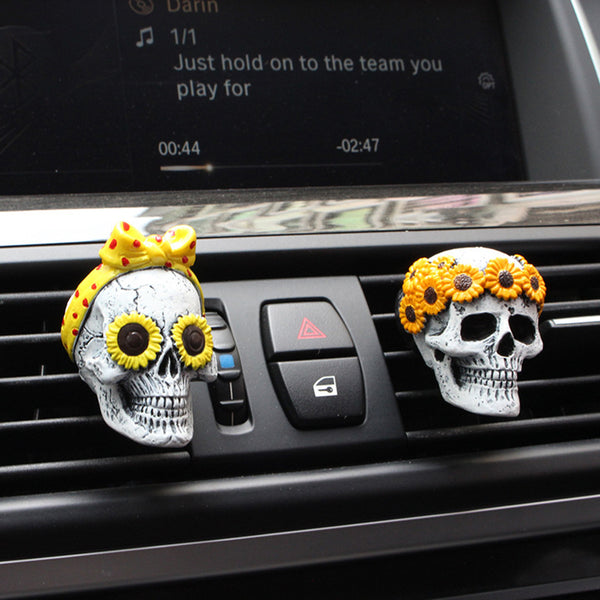 Happy Skeletons Car Air Vent Diffusers 2pc Set