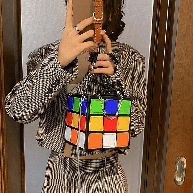 Rubik's Cube  Purse Bag