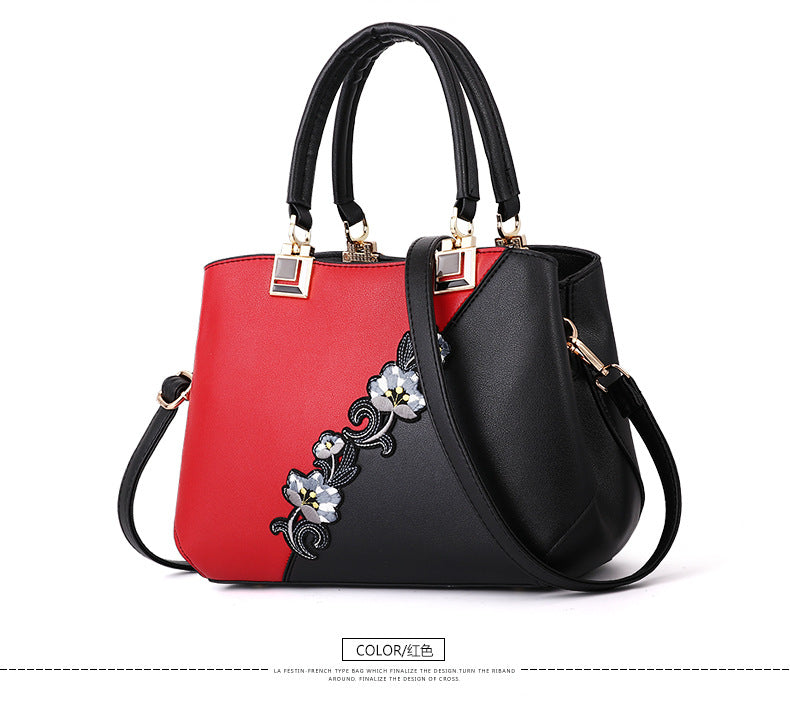 Embroidered Flower Hand Bag