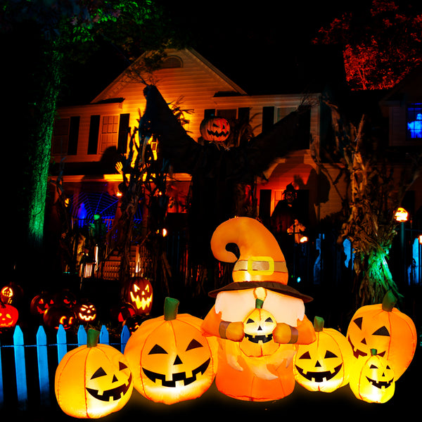 8FT Long LED Inflatable Pumpkin Decoration