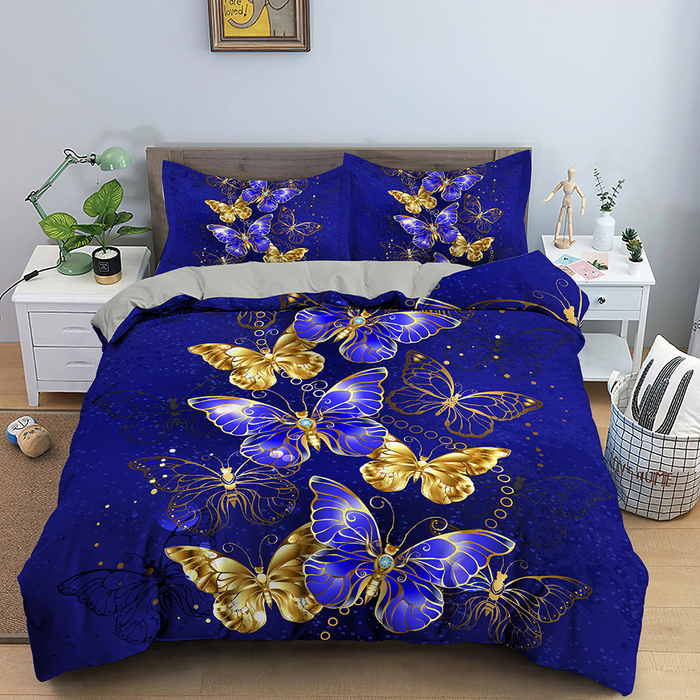 3D Printed Butterfly Duvet Bedding Set