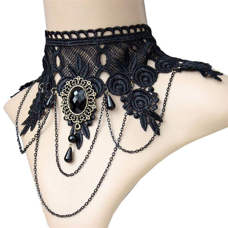 Lace Gothic Style Choker Necklace