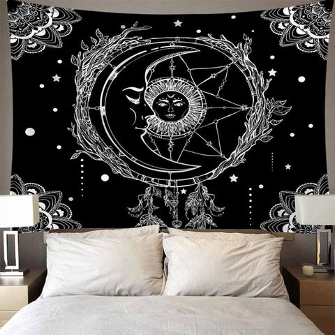 3D Printed Sun & Moon Wall Hanging Tapestry