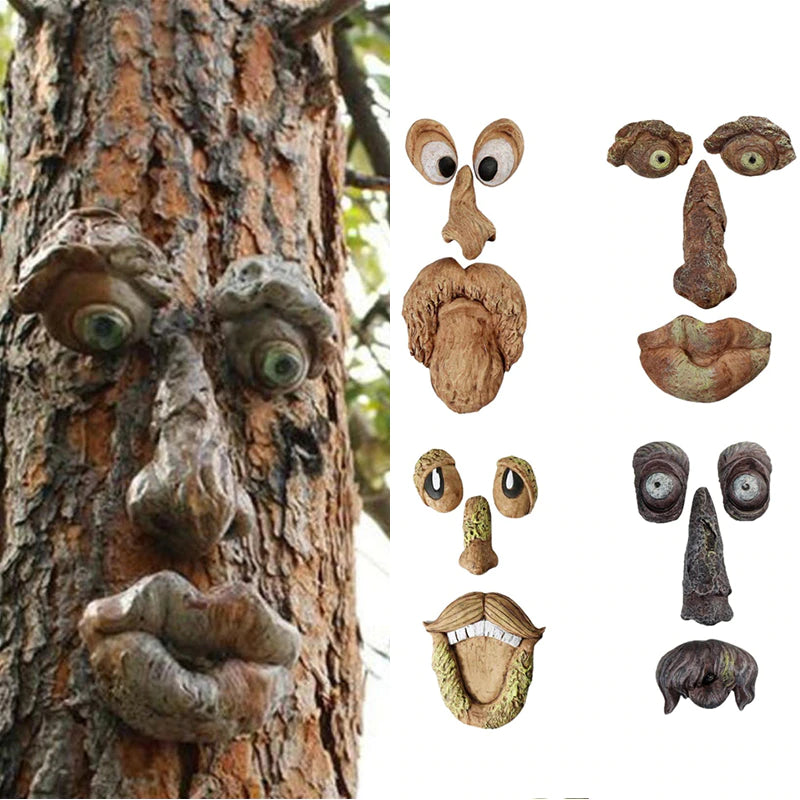 Tree Face Garden Art