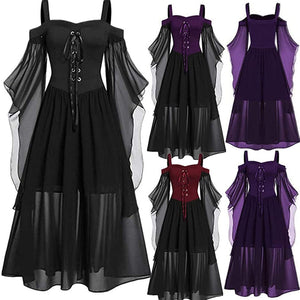 Gothic Style Off Shoulder Dress