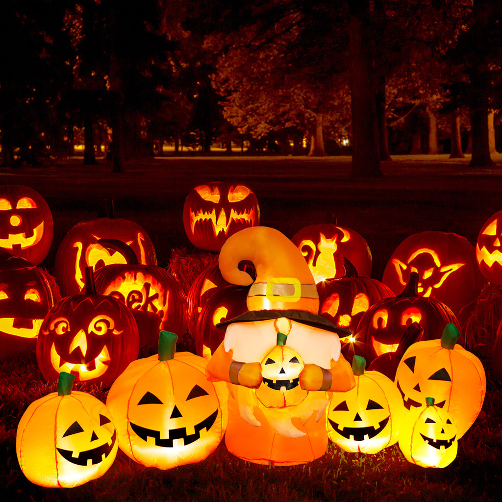 8FT Long LED Inflatable Pumpkin Decoration