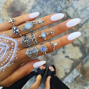 Bohemian Style Knuckle Ring Set