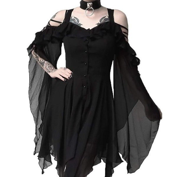 Gothic Style Black Vampire Dress – The Official Strange & Creepy Store!