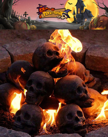 Skull Decoration Firepit Barbeque Props