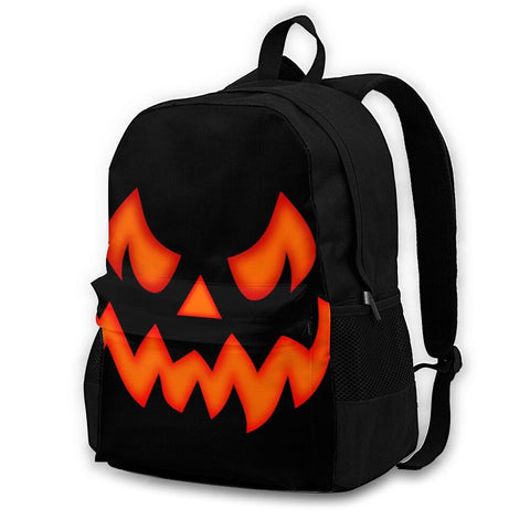 17 Inch Halloween Jack O Lantern Pumpkin Backpack Bag