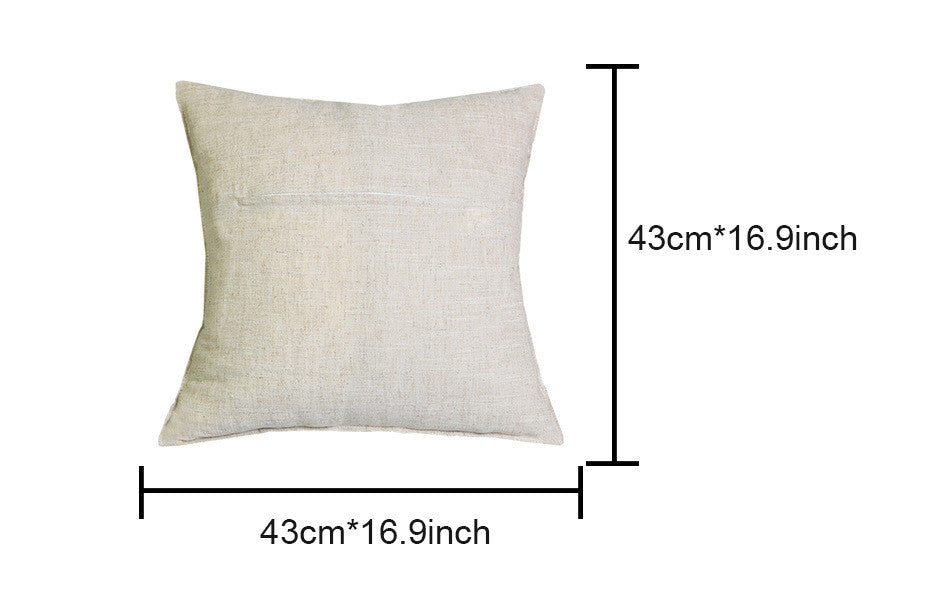 Skull Printed Linen Pillow Cushion Cover