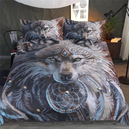 Wolves Heart by Sunima Art  3pc Bedding Set