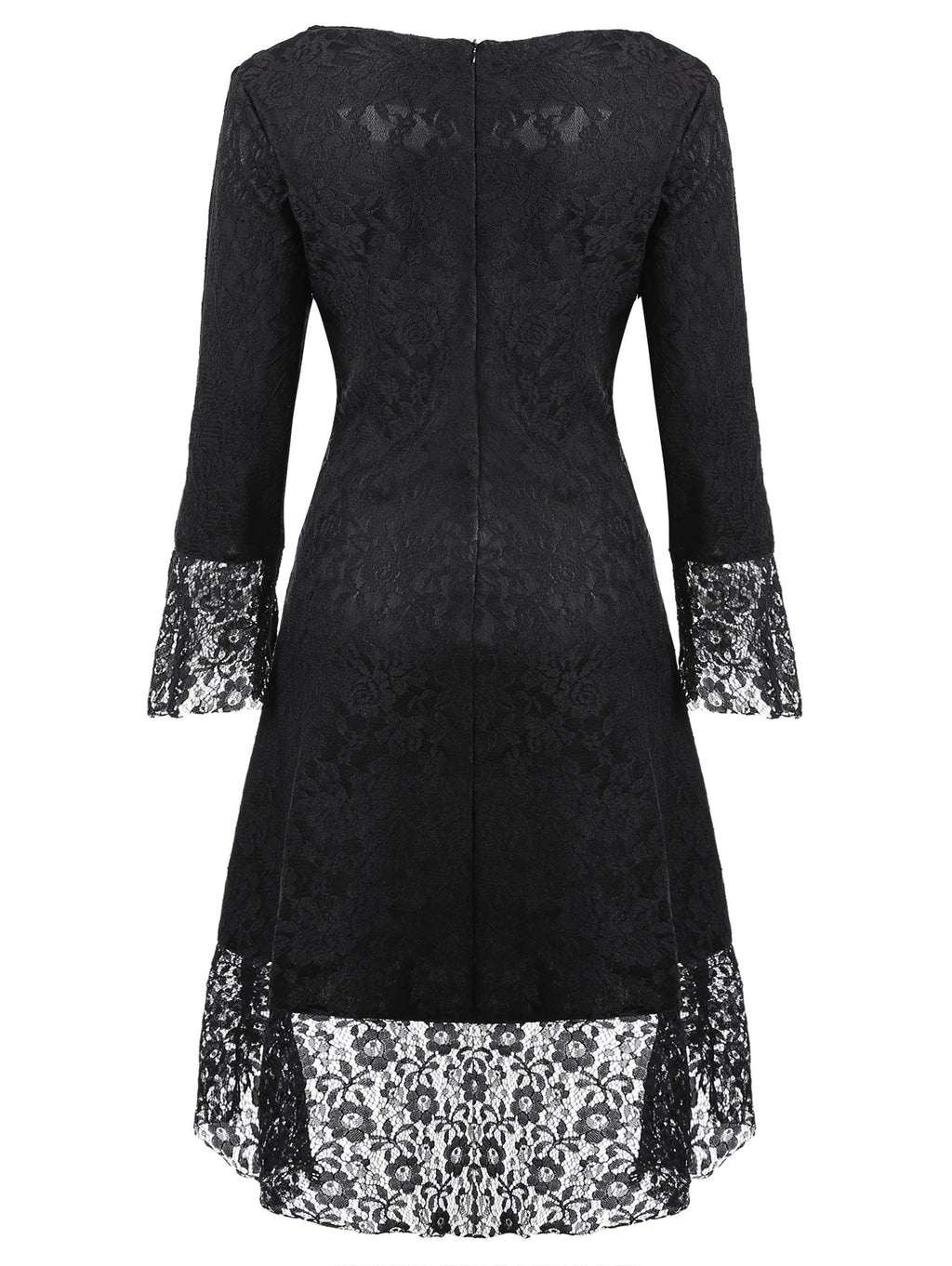 Vestlinda Sweetheart Brocade Lace Black Dress
