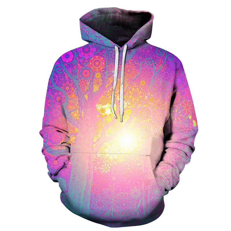 Sun Tree 3D Pullover Hoodie