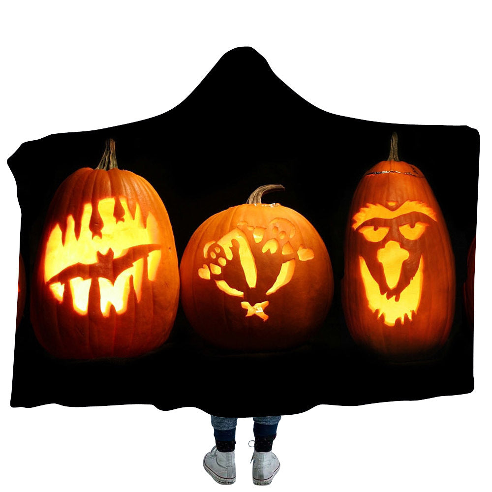 Halloween Hooded Blanket