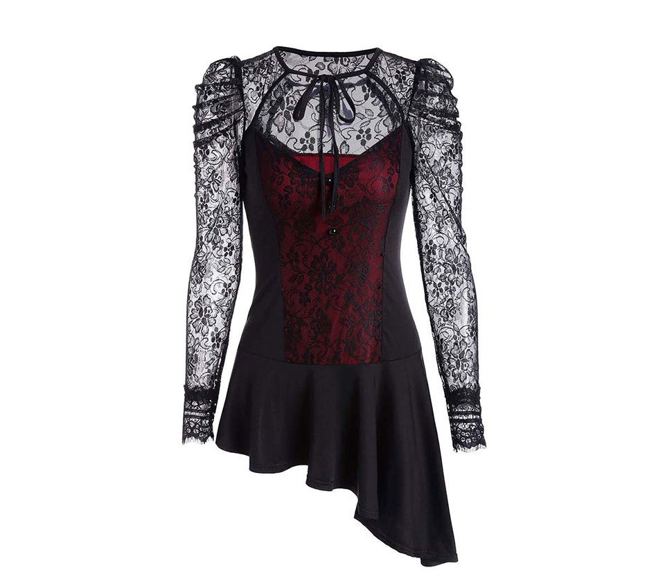 Gothic Vintage Lace Shirt