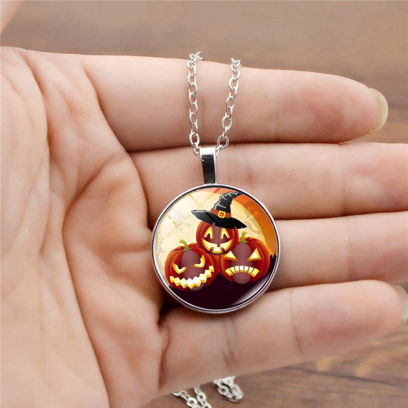 Luminous Halloween Pumpkin Necklace