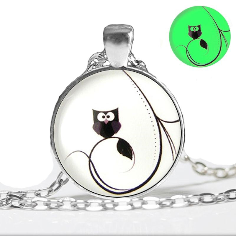 Glow In The Dark Owl Necklace