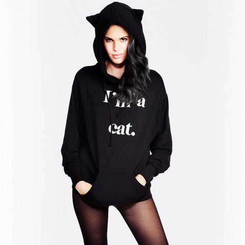 I'm a Cat with Ears Hoodie Sweatshirt