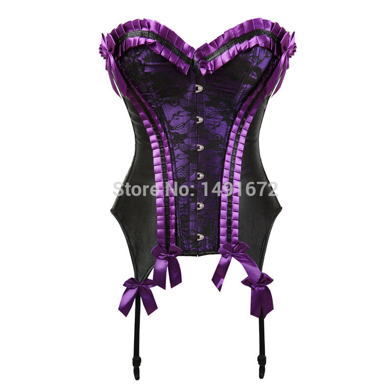 Renaissance Charmain Womens Corset Bustier Victorian Dress with Skirt