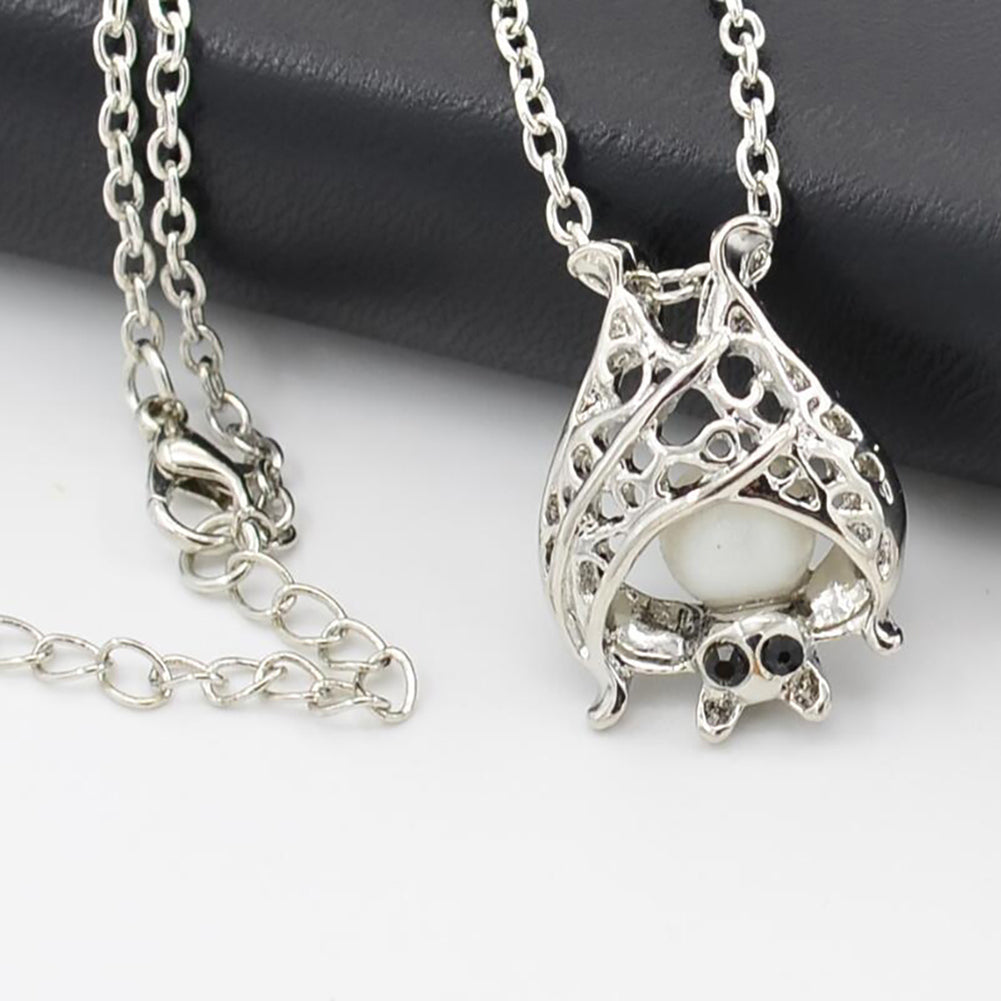 Luminous Glowing Gothic Bat Pendant Necklace