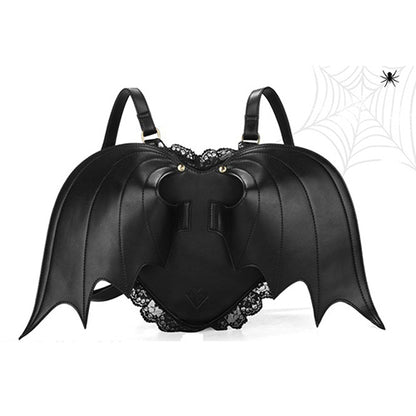Bat Wings Heart Shaped Backpack