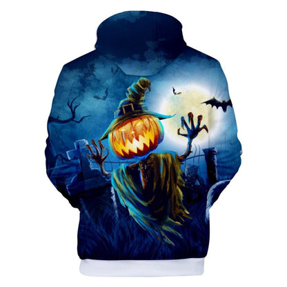 The Horror Pumpkin 3D Hooded Sweatshirt