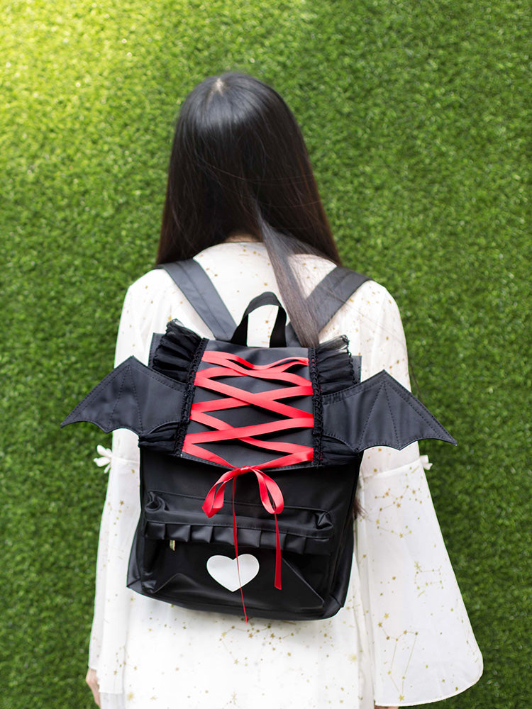 Gothic Angel/Devil  Nylon Backpack