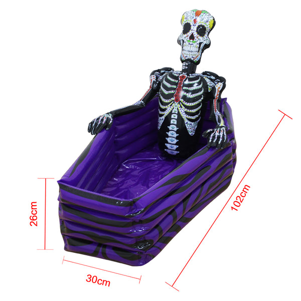 Halloween Inflatable Simulation Coffin Drink Cooler