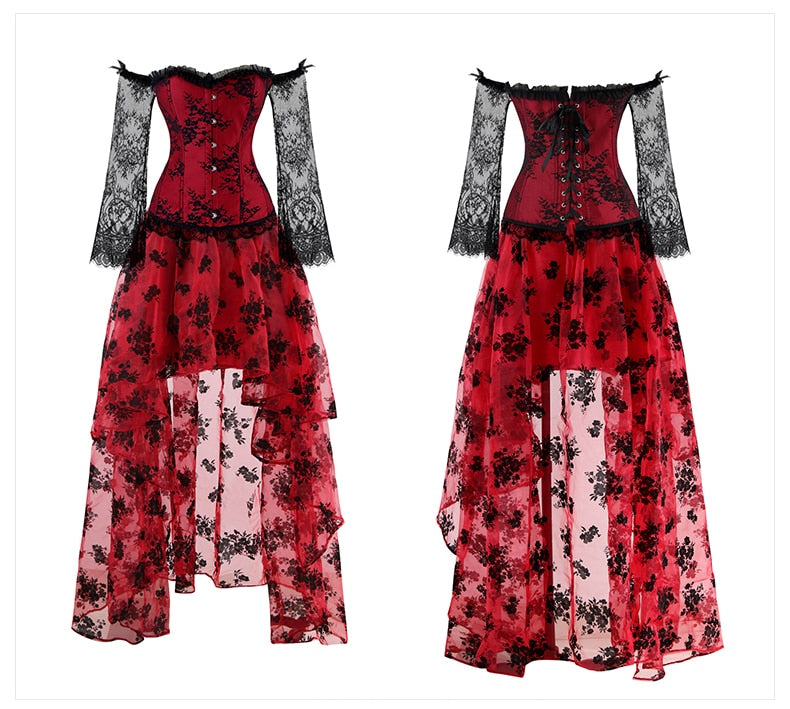 Vintage Corset Gothic Dress