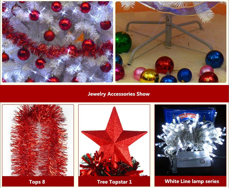5.5' White Decorated Artificial Christmas Tree