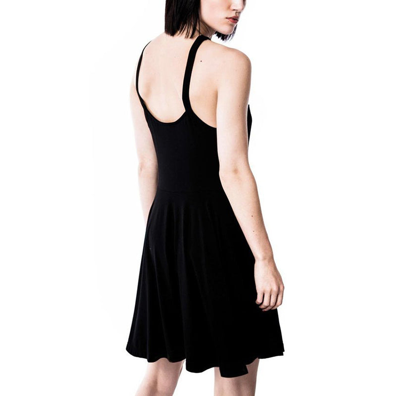 Sleeveless Bandage Pentagram Gothic Dress