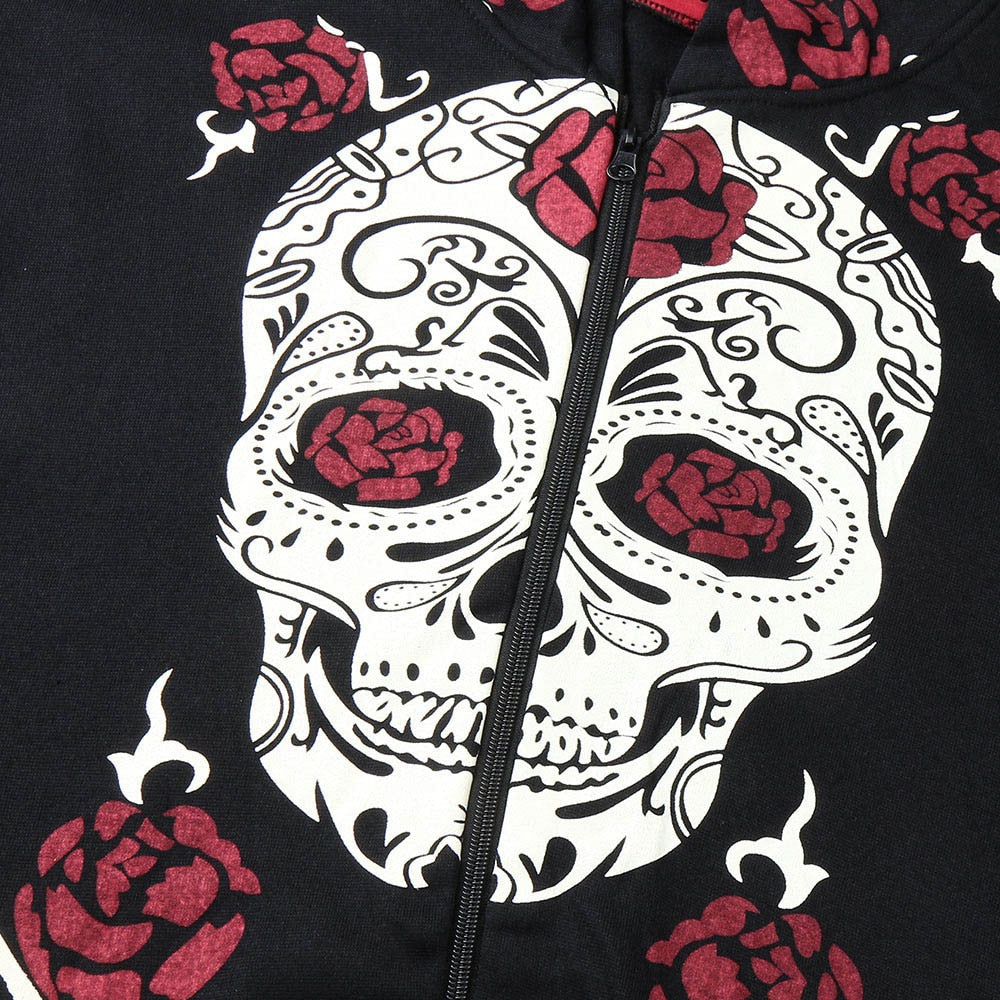 Sugar Skull  Hooded Sweatshirt