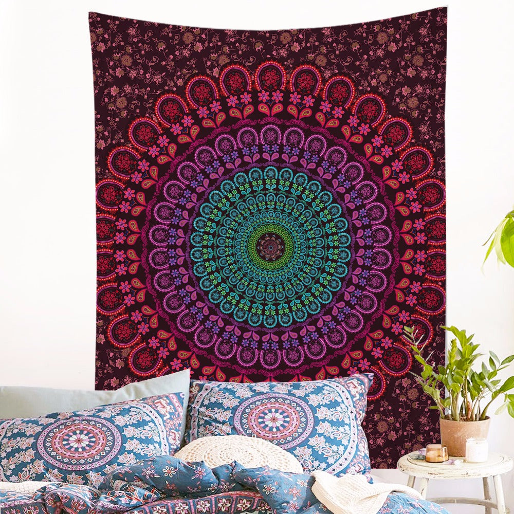 Bohemia  Mandala Microfiber Decorative Wall Tapestry