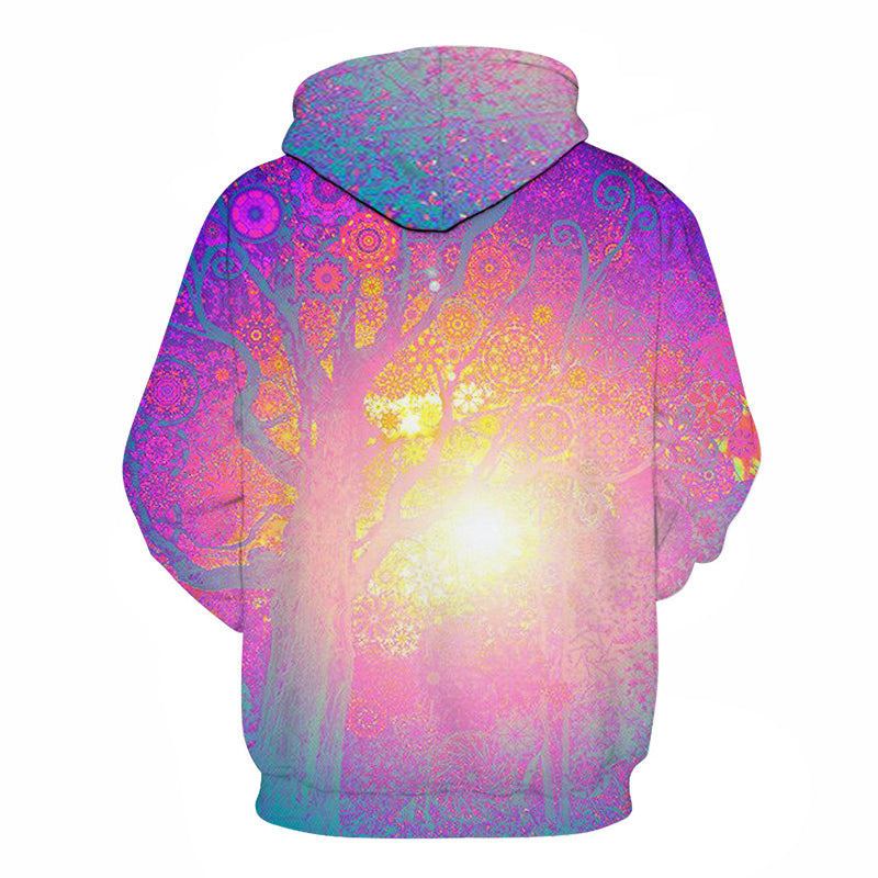 Sun Tree 3D Pullover Hoodie