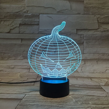 7 Color 3D LED  Acrylic Pumpkin Table Lamp