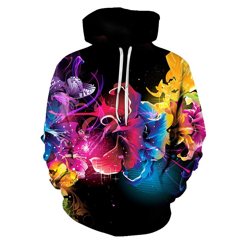 Colorful Mind 3D Print Hooded Sweatshirt