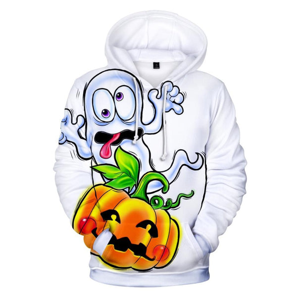 The Crazy Ghost 3D Hooded Sweatshirt