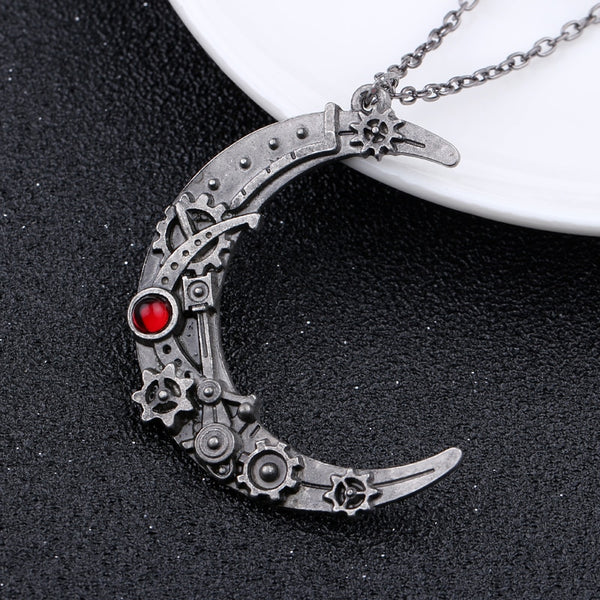 Steampunk Moon Necklace