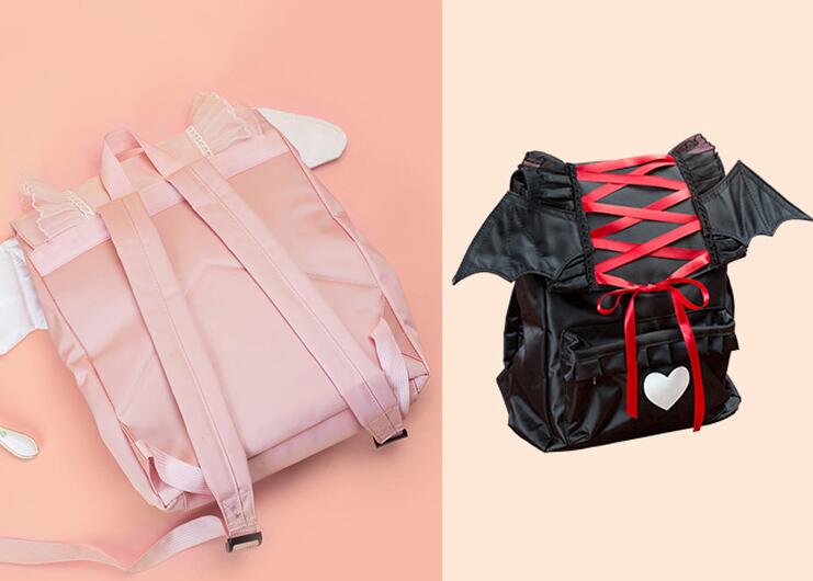 Gothic Angel/Devil  Nylon Backpack