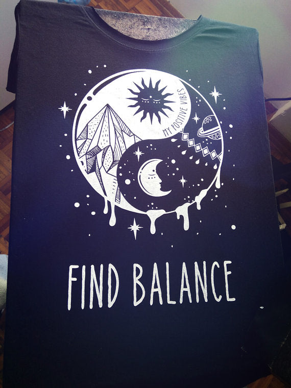 Yin Yang And Good Vibes T-Shirt