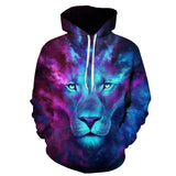 The Galaxy Lion 3D Pullover Hoodie