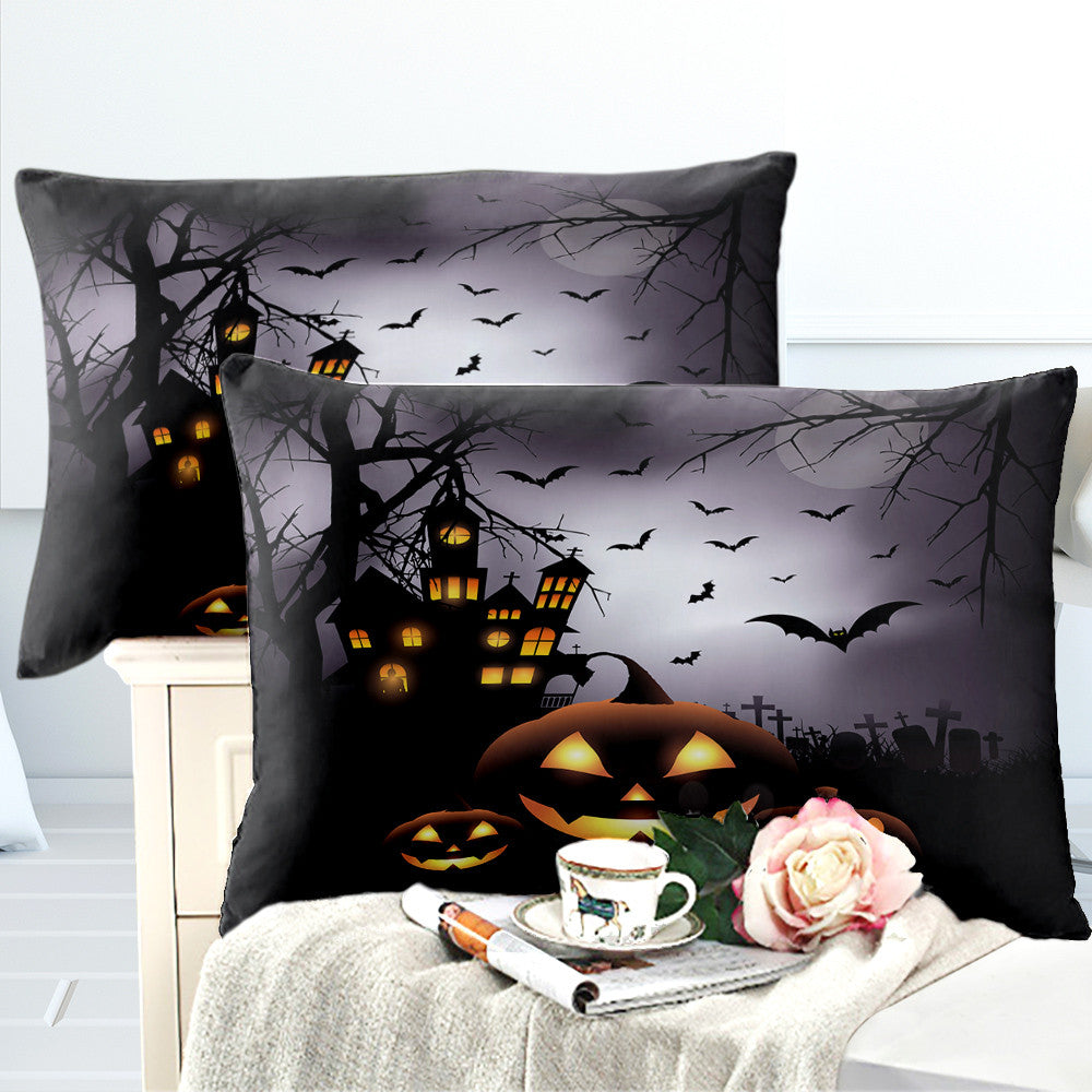 Halloween Night 3PC Duvet Bedding Set