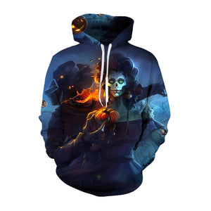 Tormented Pumpkin 3D Hooded Sweatshirt