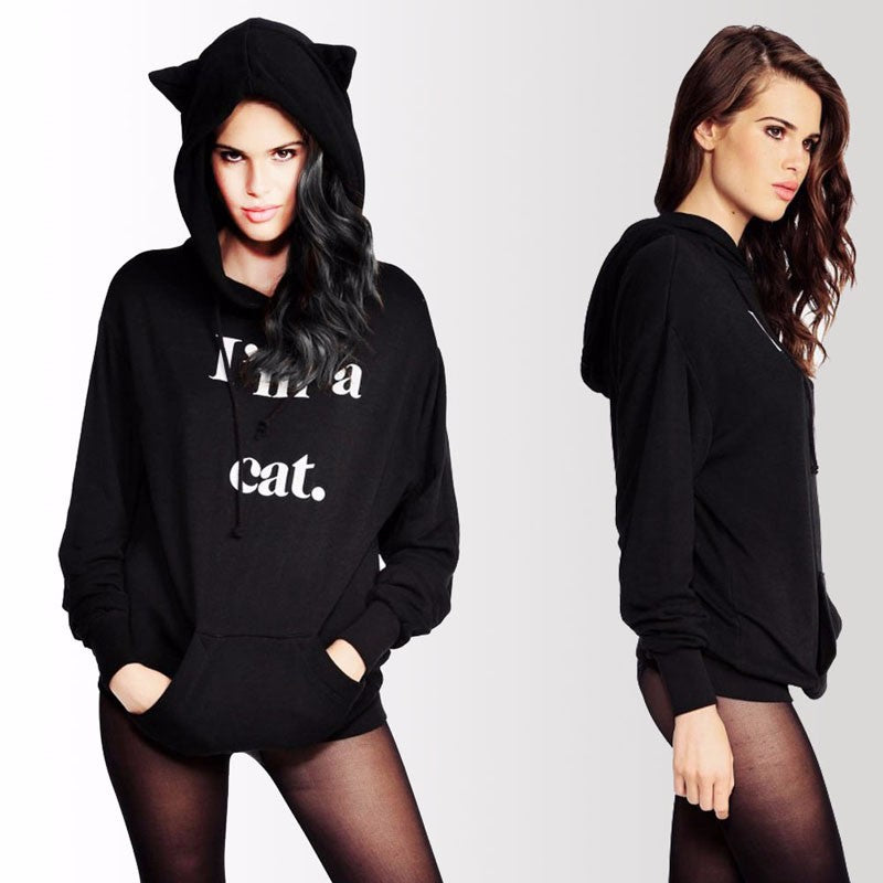 I'm a Cat with Ears Hoodie Sweatshirt