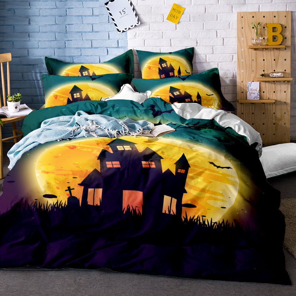 Microfiber Halloween Duvet Bedding Sets
