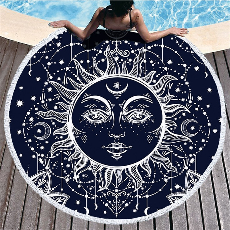 Sun Mandala Beach Towel