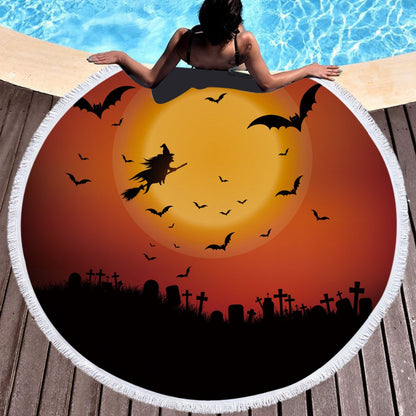Halloween 150cm Round Multi Purpose Beach Towel