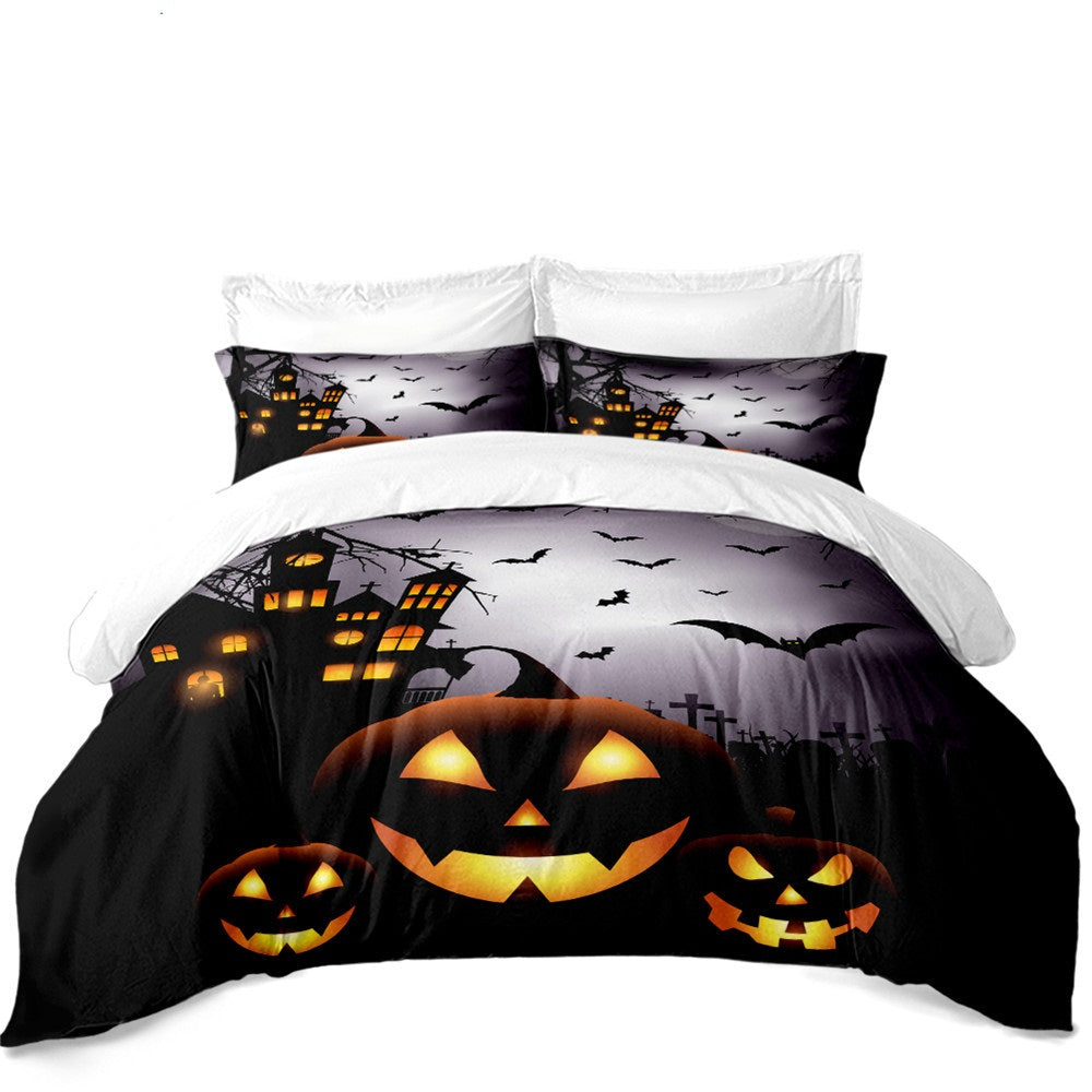 Halloween Night 3PC Duvet Bedding Set